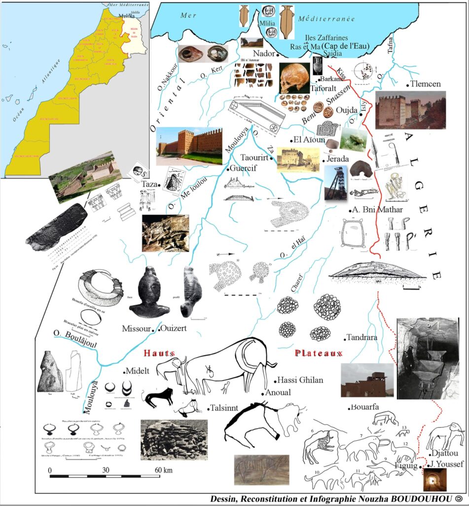 Carte Article L’Oriental marocain : région d’un riche patrimoine culturel matériel